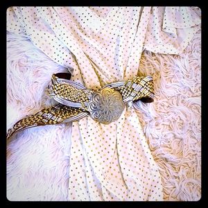 Michael Kors White and Gold Dress